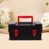 HEMOTON Battling Top Storage Case Spinning Top and Launcher Set Storage Box for Children Plastic Gyro Organizer Case with Handle and Liners view 4