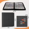 1280+ Cards 20 Pocket Card Binder Collector Card Album Trading Card Binder Ringless Trading Card Album Side Loading Compatible with TCG, Game & Sports Cards (Black) view 2
