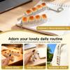 2 Pack Caramel Bread Keyboard Fidget Toy  Crisp Sound,Stress Relief Fidget Clicker Keychain,Quiet Anxiety Toys for Adults at Work, Travel, Home  Anxiety Relief & Focus Boost (Caramel Bread) view 2