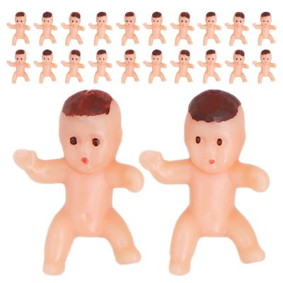 Abaodam 150pcs Tiny Plastic Baby Figurines Small Plastic Babies for Shower Party Decorations Table Scatter Ice Cube Game Decoration