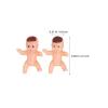 Abaodam 150pcs Tiny Plastic Baby Figurines Small Plastic Babies for Shower Party Decorations Table Scatter Ice Cube Game Decoration view 2