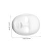 10pcs White Paper Masquerade Masks DIY Cosplay Accessories Lightweight Blank Costume Masks for Parties Performances and Crafts view 2