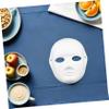 10pcs White Paper Masquerade Masks DIY Cosplay Accessories Lightweight Blank Costume Masks for Parties Performances and Crafts view 4