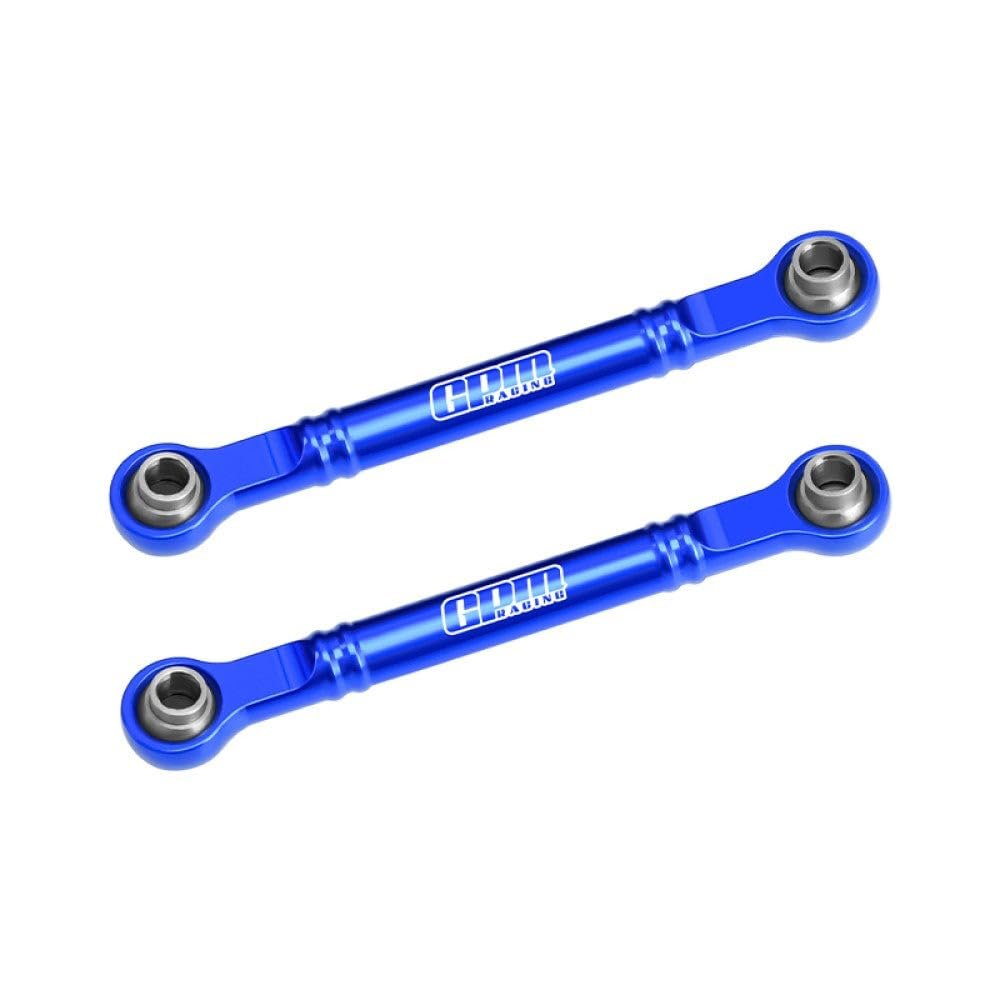 Aluminum 7075-T6 Alloy Front Steering Toe Links 51mm for Traxxas 1/16 Mini Slash 4X4 Short Course Truck-108164-1 Upgrades - Blue