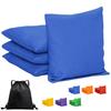 Sandbag Toss Set, Piece Standard Beanbag Set for Tossing Official Professional-Size and Weight Sandbags, Two-Tone All-Weather Sandbag Beanbag Set with Rainproof Carry Bag (Royal Blue) view 1