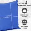 Sandbag Toss Set, Piece Standard Beanbag Set for Tossing Official Professional-Size and Weight Sandbags, Two-Tone All-Weather Sandbag Beanbag Set with Rainproof Carry Bag (Royal Blue) view 2