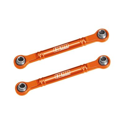 Aluminum 7075-T6 Alloy Front Steering Toe Links 51mm for Traxxas 1/16 Mini Slash 4X4 Short Course Truck-108164-1 Upgrades - Orange