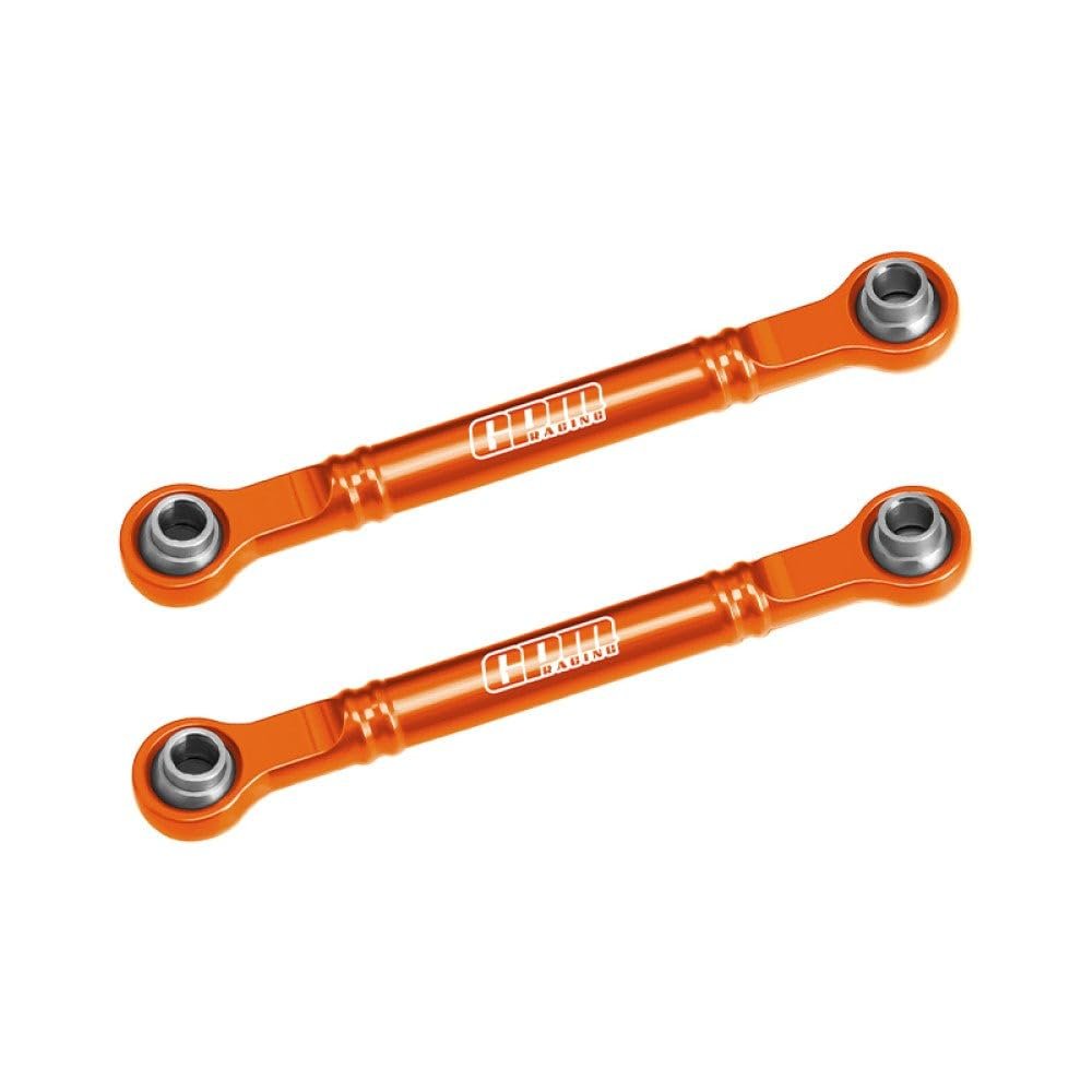 Aluminum 7075-T6 Alloy Front Steering Toe Links 51mm for Traxxas 1/16 Mini Slash 4X4 Short Course Truck-108164-1 Upgrades - Orange