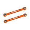 Aluminum 7075-T6 Alloy Front Steering Toe Links 51mm for Traxxas 1/16 Mini Slash 4X4 Short Course Truck-108164-1 Upgrades - Orange view 1