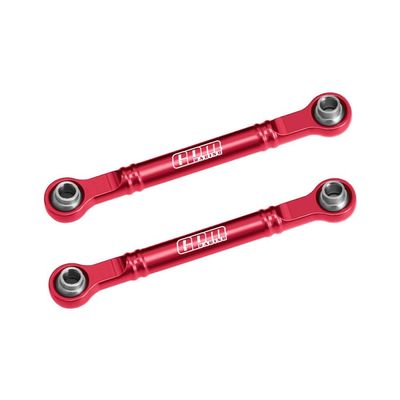 Aluminum 7075-T6 Alloy Front Steering Toe Links 51mm for Traxxas 1/16 Mini Slash 4X4 Short Course Truck-108164-1 Upgrades - Red