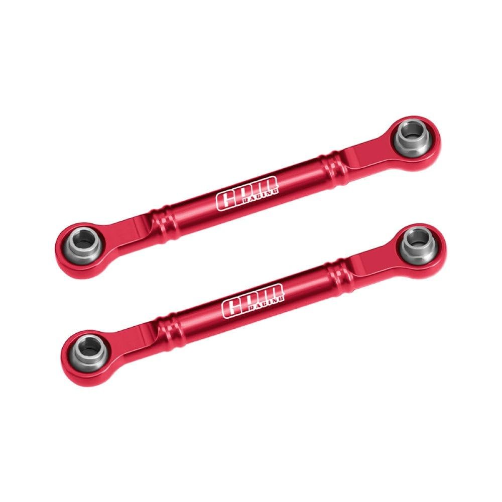 Aluminum 7075-T6 Alloy Front Steering Toe Links 51mm for Traxxas 1/16 Mini Slash 4X4 Short Course Truck-108164-1 Upgrades - Red