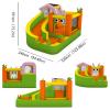 Inflatable Bounce House with Slide, 126 x 94.5 x 75.6 Inch, Kids Bouncy Castle with Bunny Design for Indoor Outdoor Play view 2