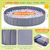 Burbell 72 x 12 Extra Large Kids Baby Ball Pool, Jumbo Ball Toddlers Game Activity Pit, Hold Over 2000 Balls, Round Folding Portable Play Pit Indoor and Outdoor, Balls Not Include(Grey) view 2