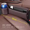 Car Seat Storage Box for Ferrari F250 EV 2025, Multifunctional Car Seat Gaps FillerPU Leather Car Seat Storage Box,Beige-A view 4