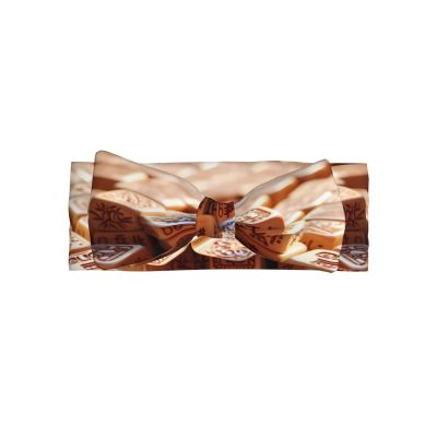 YUYnkhd mahjong Printed Baby Bow Headband - Suitable for newborn to toddler, a must-have for adorable decoration (0-6 months)