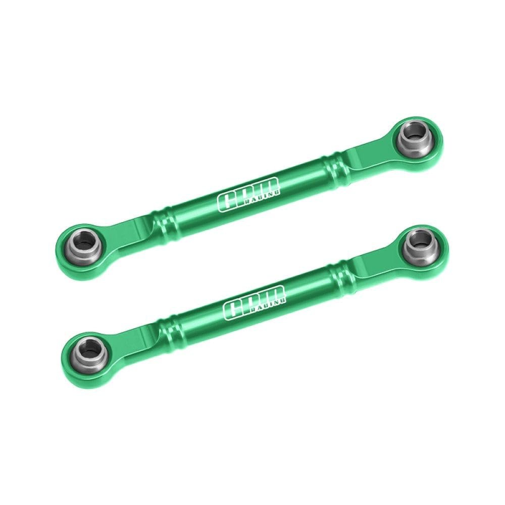 Aluminum 7075-T6 Alloy Front Steering Toe Links 51mm for Traxxas 1/16 Mini Slash 4X4 Short Course Truck-108164-1 Upgrades - Green