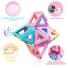 124PCS Magnetic Tiles Toys for 3 4 5 6 7 8+Year Old Boys Girls Upgrade Macaron Castle Blocks Building Set for Toddlers STEM Creativity/Educational Toys for Kids Valentines Day Christmas Birthday Gifts view 3