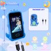 WINGDA Kids Phone,Touchscreen Dual Camera Kids Smart Phone Toy,Christmas Birthday Gifts,Shockproof Dinosaur Kid Cell Phone for Boys 3-10, Toddler Phone for Learning,Games,Photo,Music with 8GB SD Card view 2