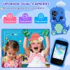 WINGDA Kids Phone,Touchscreen Dual Camera Kids Smart Phone Toy,Christmas Birthday Gifts,Shockproof Dinosaur Kid Cell Phone for Boys 3-10, Toddler Phone for Learning,Games,Photo,Music with 8GB SD Card view 4