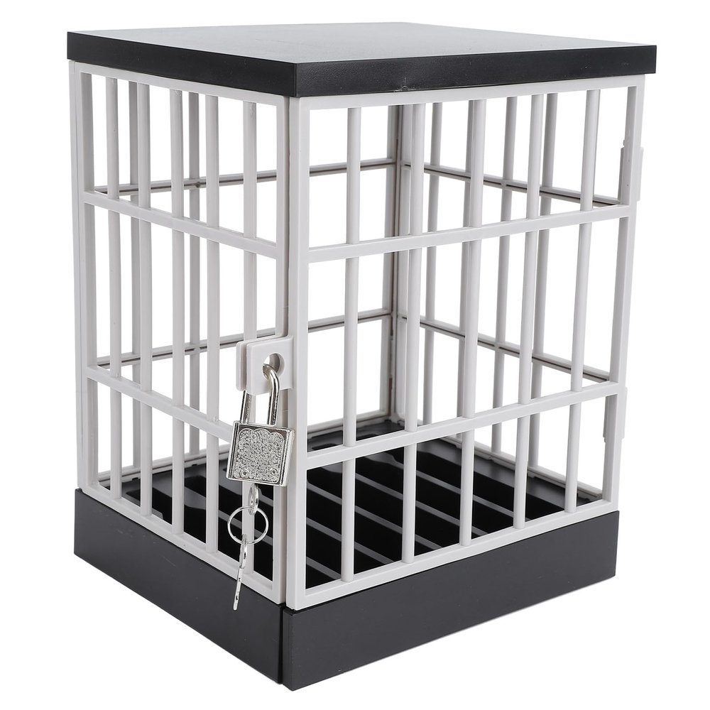 UPALDHOU Mobile Phone Jail Cell Phones Prison Lock Up for Classroom Family Time Party (Black Grey)