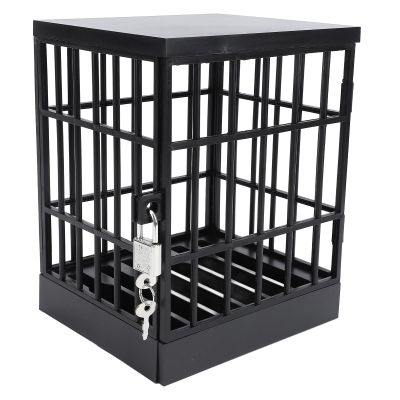 UPALDHOU Mobile Phone Jail Cell Phones Prison Lock Up for Classroom Family Time Party (All Black)