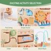 Pithfor Wooden Pull Along Activity Cube Toys, Montessori Toys for 1 2 3 Year Old Baby Toddlers, Baby Activity Cube for 1 Year Old, 1st First Birthday Gift view 3