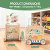 Pithfor Wooden Pull Along Activity Cube Toys, Montessori Toys for 1 2 3 Year Old Baby Toddlers, Baby Activity Cube for 1 Year Old, 1st First Birthday Gift view 4