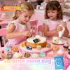 100 Pcs Mystery Food Blind Bags: Mini Resin Food Figures Bulk, Miniature Snacks and Desserts Charms, Mystery Bag Collectible for Fairy Garden, Resin Craft, Cake Dcor Gift Surprises view 2