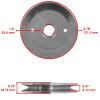 Powersports Replacement Parts for 3 Spindle Pulley for Ariens 07330267 01610300 for Gravely 07330267 01610300 Mod-C33C-41292 view 2