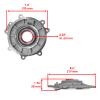 Powersports Replacement Parts for 3234159 Front Differential Cover Plate For Polaris Sportsman 400 2004-2005 Mod-C33C-18100 view 2