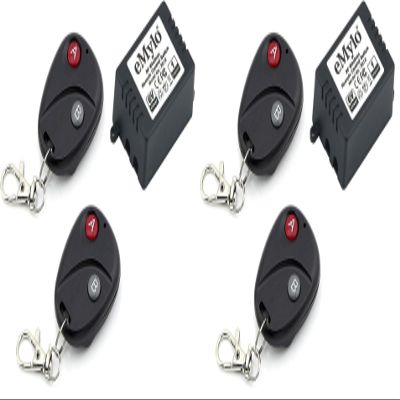 eMylo 433Mhz RF Wireless Remote Control Relay Switch Transmitter with Receiver (DC 6V 1Channel) (Pack of 2)