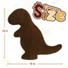 Aiideals Dino Pillow Plush Birthday Gifts for Boys and Girls, Chocolate Brown Food Pillows Funny Dinosaur Stuffed Animals, Dinosaur Valentines Day Gifts for Women Wife Teens Kids(Large, Tyran Rex) view 4