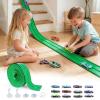 Flexible Race Track for Kids 15ft, FALDAA Toddler Car Tracks Compatible with Hot Wheels 1/64 Scale, Flextrack with 12 Cars and 4 Suction Cups, Portable Toy Car Ramp Sets for 3 Year Old+ view 1