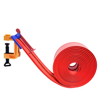 ARSUNOVO Flex Track 15 Ft Starter Set | Classic Long Design, with a Roll-Up Portable Structure to Create a Versatile DIY Racetrack, Red