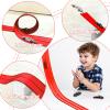 ARSUNOVO Flex Track 15 Ft Starter Set | Classic Long Design, with a Roll-Up Portable Structure to Create a Versatile DIY Racetrack, Red view 2