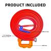 ARSUNOVO Flex Track 15 Ft Starter Set | Classic Long Design, with a Roll-Up Portable Structure to Create a Versatile DIY Racetrack, Red view 3