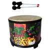 10-Inch Portable Bass Drum  Ethnic-Style Wooden Percussion Instrument for Beginners  Ideal for Music Education & Rhythm Practice (10 Inch Leopard) view 1