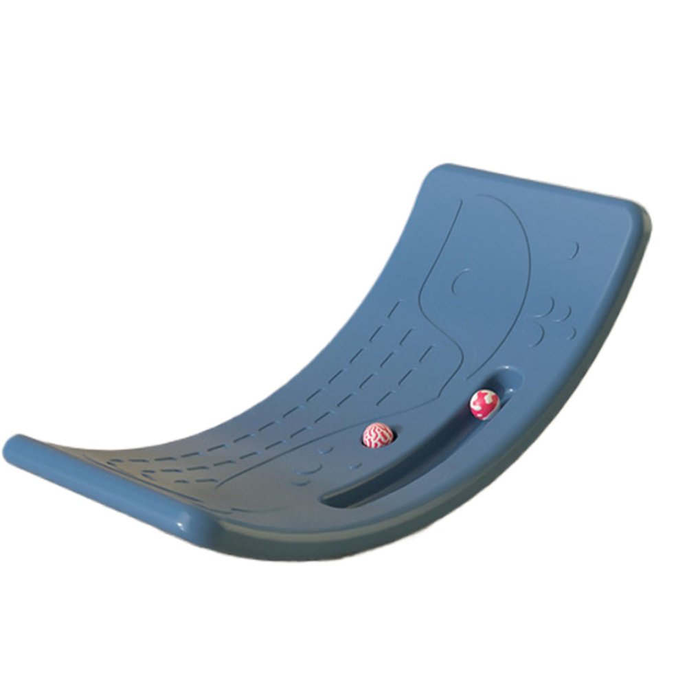 Toddler Balance Board Plastic Wobble Board for Kids with NonSlip Surface for Indoor Play Motor Skills Sensory Development Toy Dark Blue