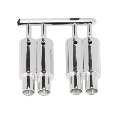 for Traxxas for Tamiya for Hsp for Hpi for Kyosho 1/10 Dual-Outlet Exhaust Pipe Tailpipe Decoration Parts RC Vehicles Parts