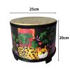 10-Inch Portable Bass Drum  Ethnic-Style Wooden Percussion Instrument for Beginners  Ideal for Music Education & Rhythm Practice (10 Inch Ethnic Style) view 2