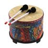 10-Inch Portable Bass Drum  Ethnic-Style Wooden Percussion Instrument for Beginners  Ideal for Music Education & Rhythm Practice (10 Inch Ethnic Style) view 3