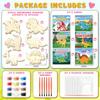 24 Pack Valentines Day Cards for Kids School Classroom with Dinosaur Wood Paint Crafts Set, Valentines Day Gifts for Kids Classroom Exchange Valentines Party Favors & Prizes Gifts for Boys Girls view 3
