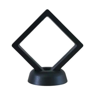 10pcs Square 3D Floating Display Case Display Frame Holder Box Case Stand Home Decoration(10Pcs-black,11x11x2cm)