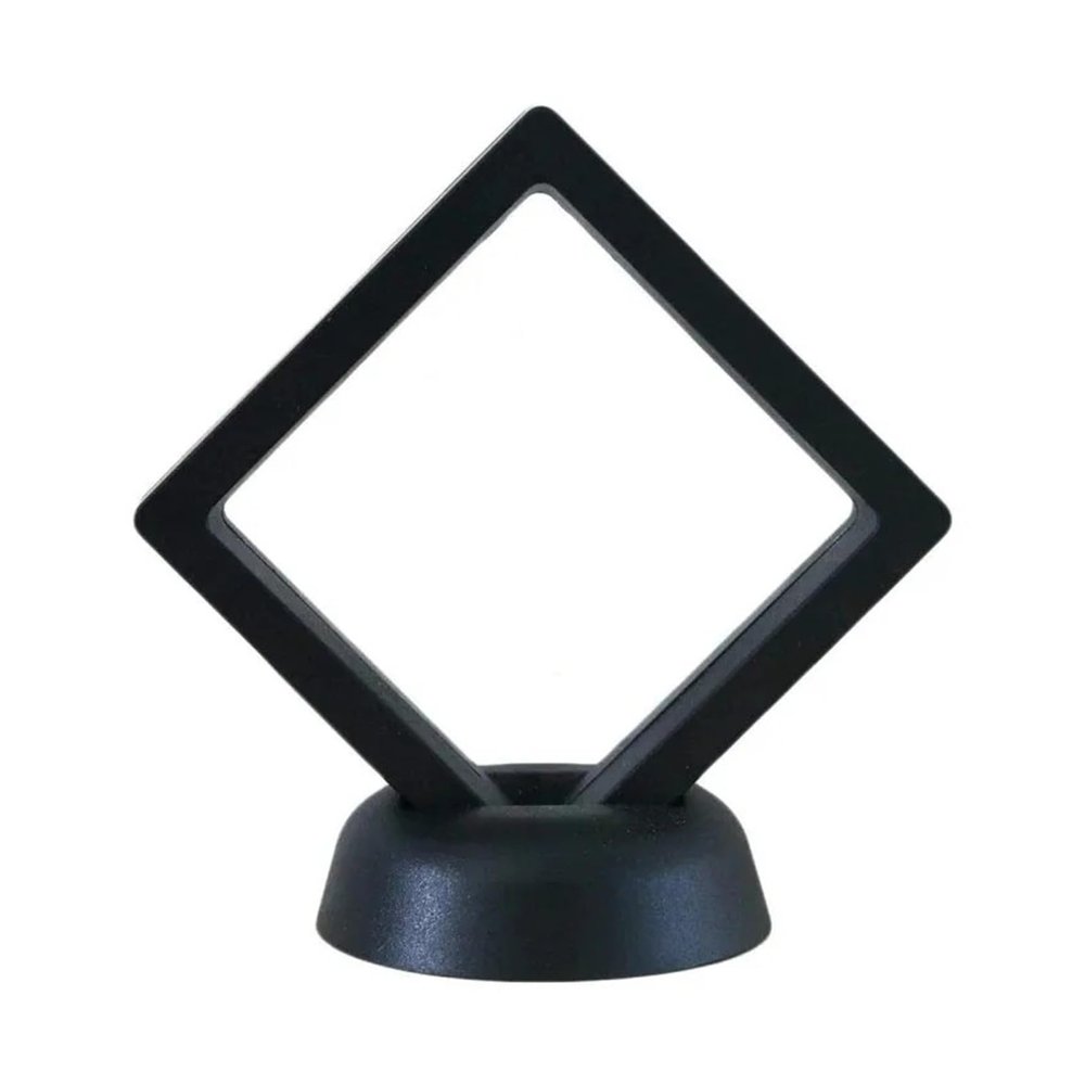 10pcs Square 3D Floating Display Case Display Frame Holder Box Case Stand Home Decoration(10Pcs-black,11x11x2cm)