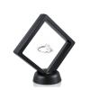 10pcs Square 3D Floating Display Case Display Frame Holder Box Case Stand Home Decoration(10Pcs-black,11x11x2cm) view 4