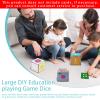 cunueae Pocket Dices Toy Education Playing Game Classroom Soft with Clear Large Teacher Learning Cubes Clear Dices Kids Game Teaching Learning Activities Toy view 4