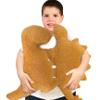 Aiideals Dino Nugget Pillow Funny Birthday Gifts for Teen Boys Girls, Chicken Dino Nuggets Plush Pillow Dinosaur Stuffed Animals Valentines Day Gifts for Women Wife Boyfriend Girlfriend (Large, 2Pcs) view 1