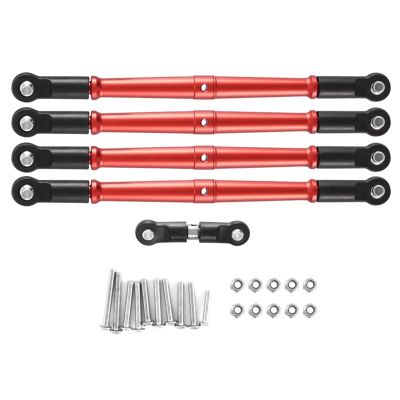 Compatible with Arrma for Karton for Outcast for Notorious 1/8 RC Car Upgrades Parts Tie Rod Pull Rod Servo Rod RC Accessories(Red)