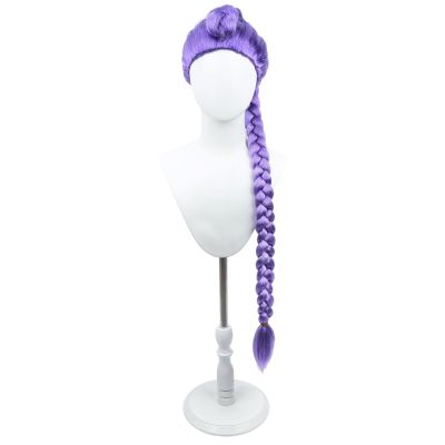 incohair Long Purple Braided Hair for women, Synthetic braiding hair for Halloween Party Use