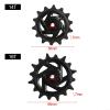 2 Pack 14T And 16T Rear Derailleur Pulley Replacement Guide Wheels With Steel Bearings Fit For SRAM For GX/AXS/For Eagle 12-Speed Mountain Bike Drivetrain, Black view 3